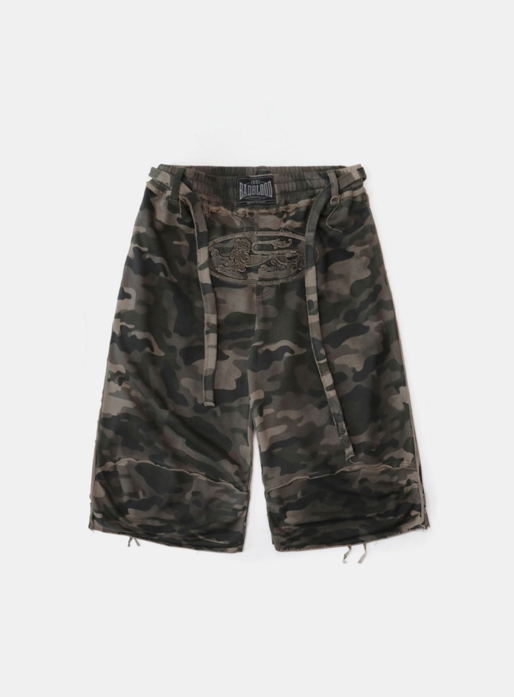 [w-srt25-022] Convex 百慕大短裤 - 灰尘绿迷彩