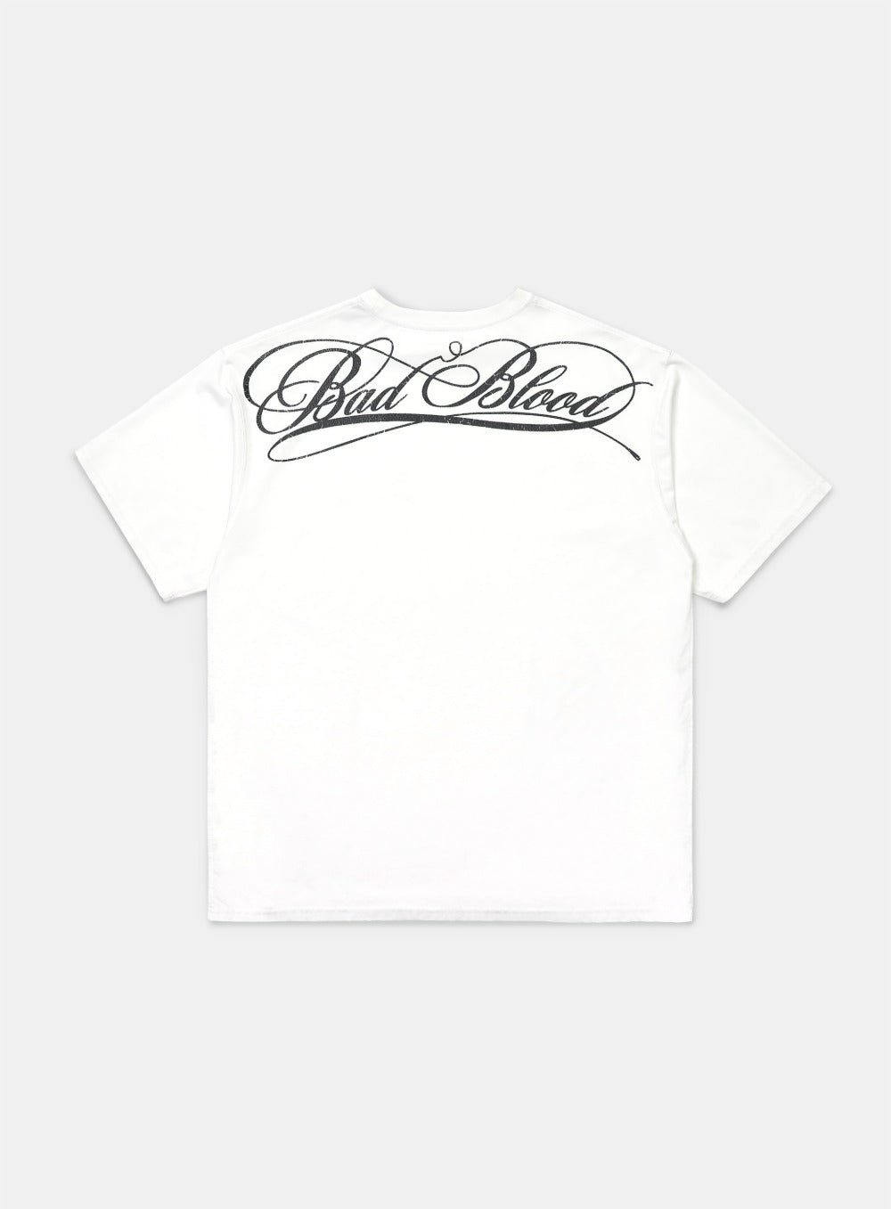 [w-tee25-034] 暗黑经典Logo T恤 - 白色