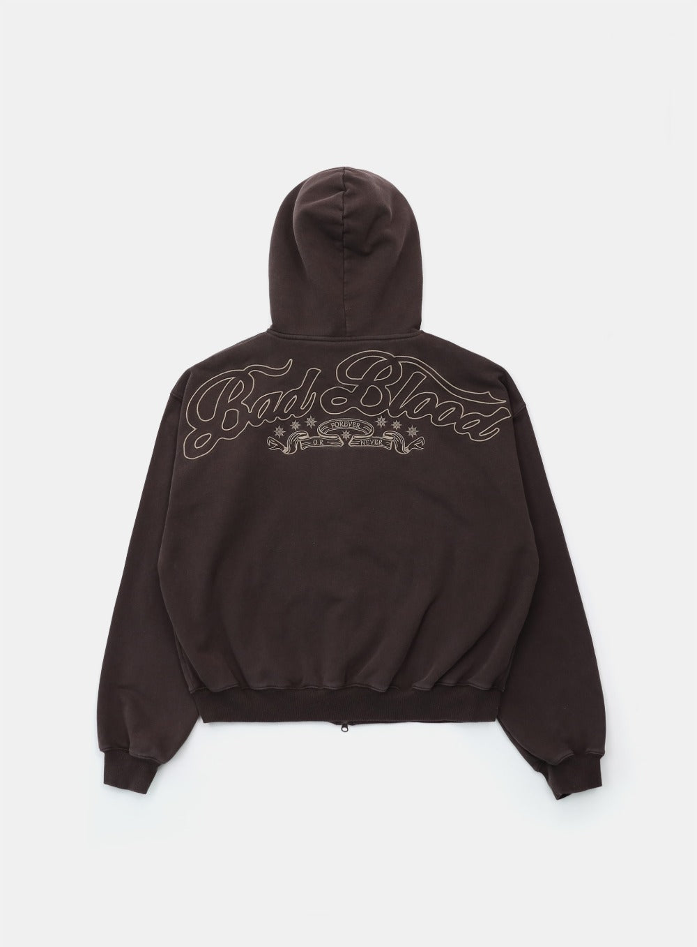 [w-hde25-015] Mystic Capsule 连帽拉链外套 - 棕色