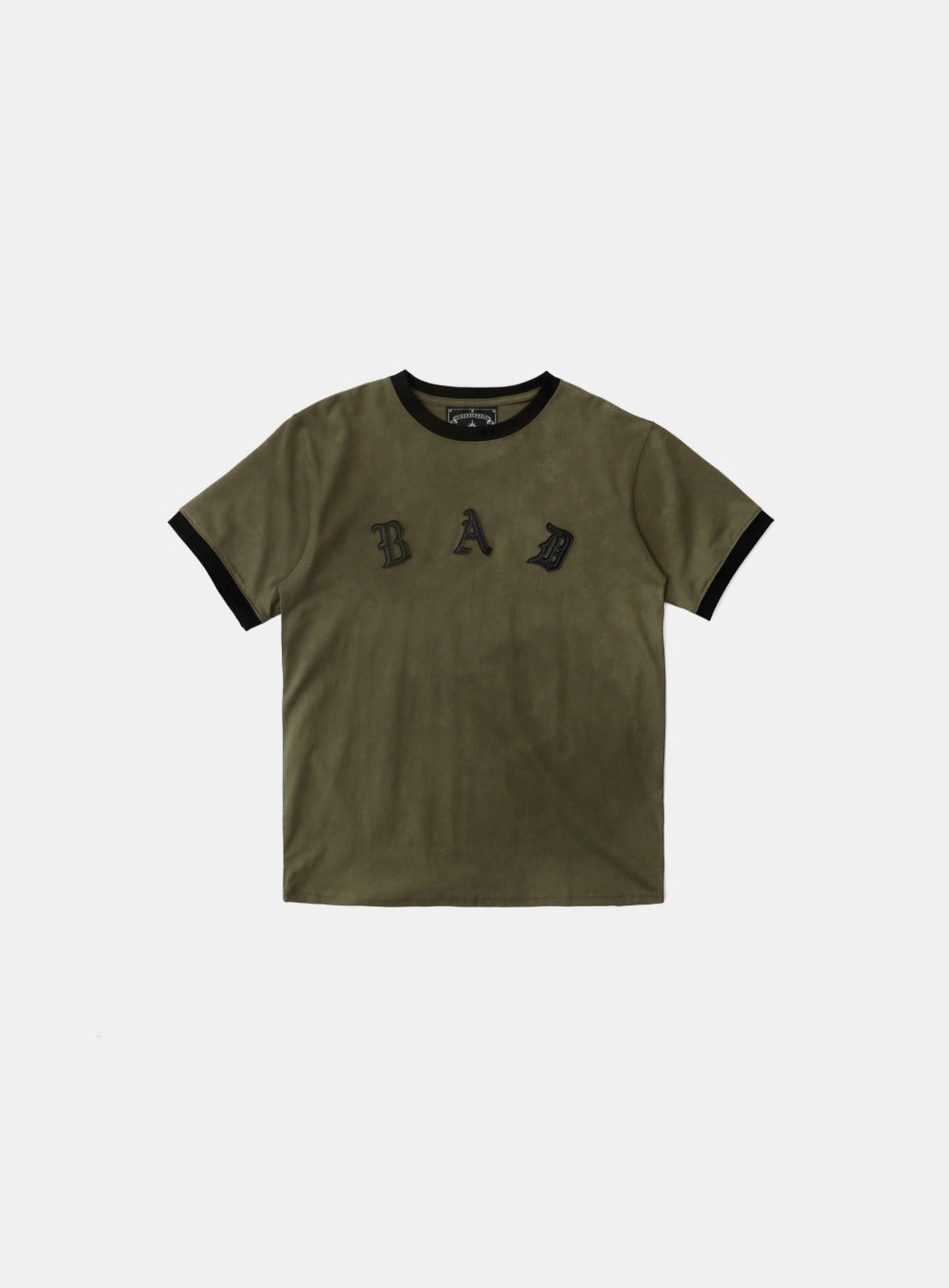 [w-tee25-089] Cosmo Bad Patch 拼色T恤 - 绿色