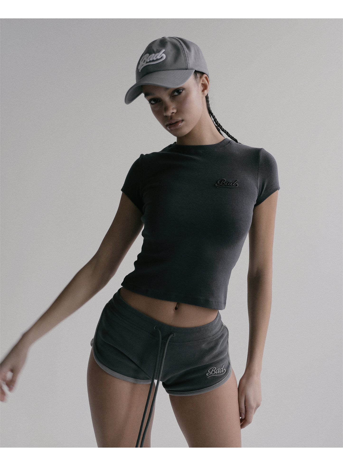 [w-tee24-004] Beyond Soft 短袖T恤 - 炭灰色