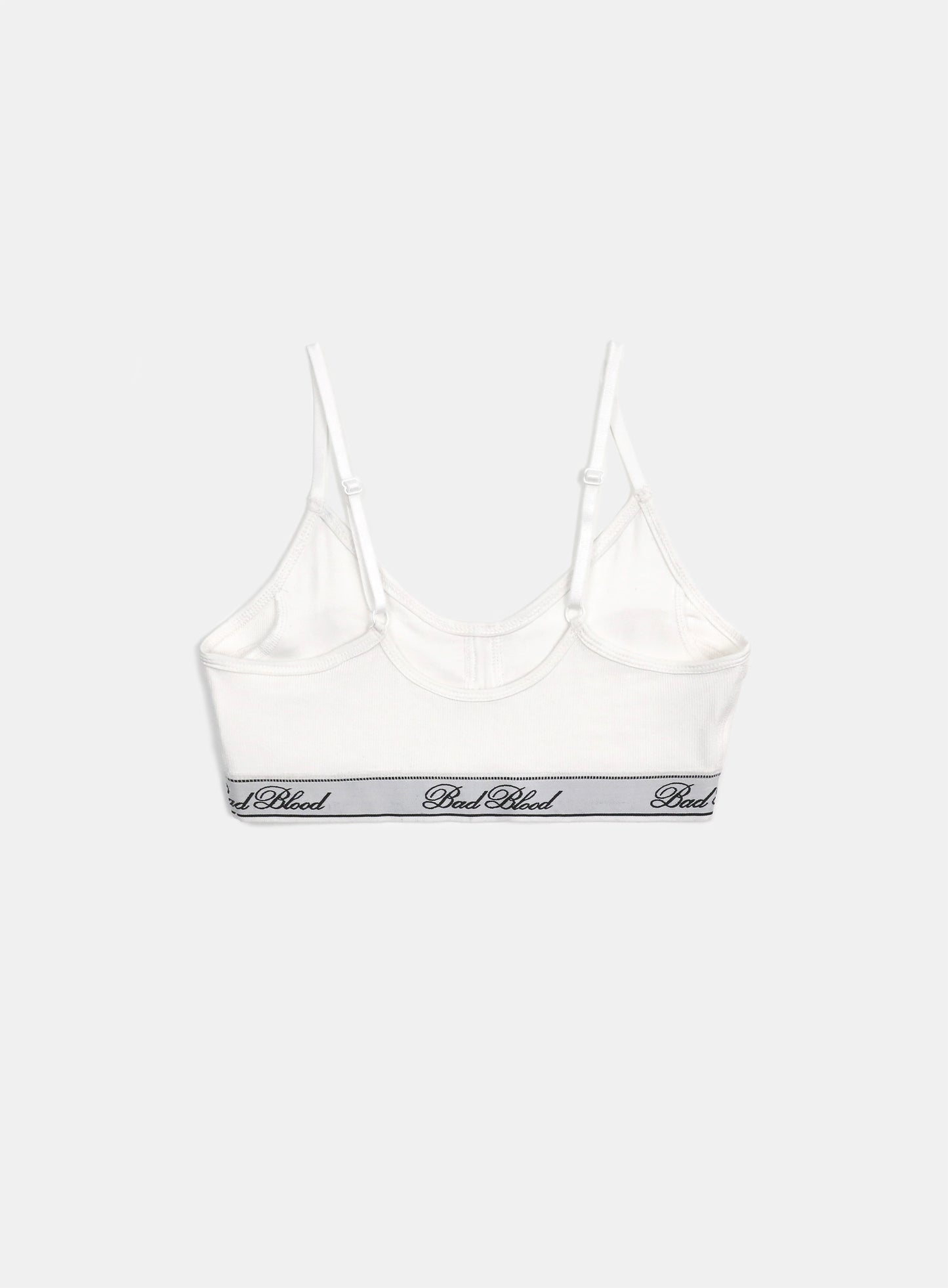 [w-bra25-001] 经典标志三角软杯文胸 - 白色
