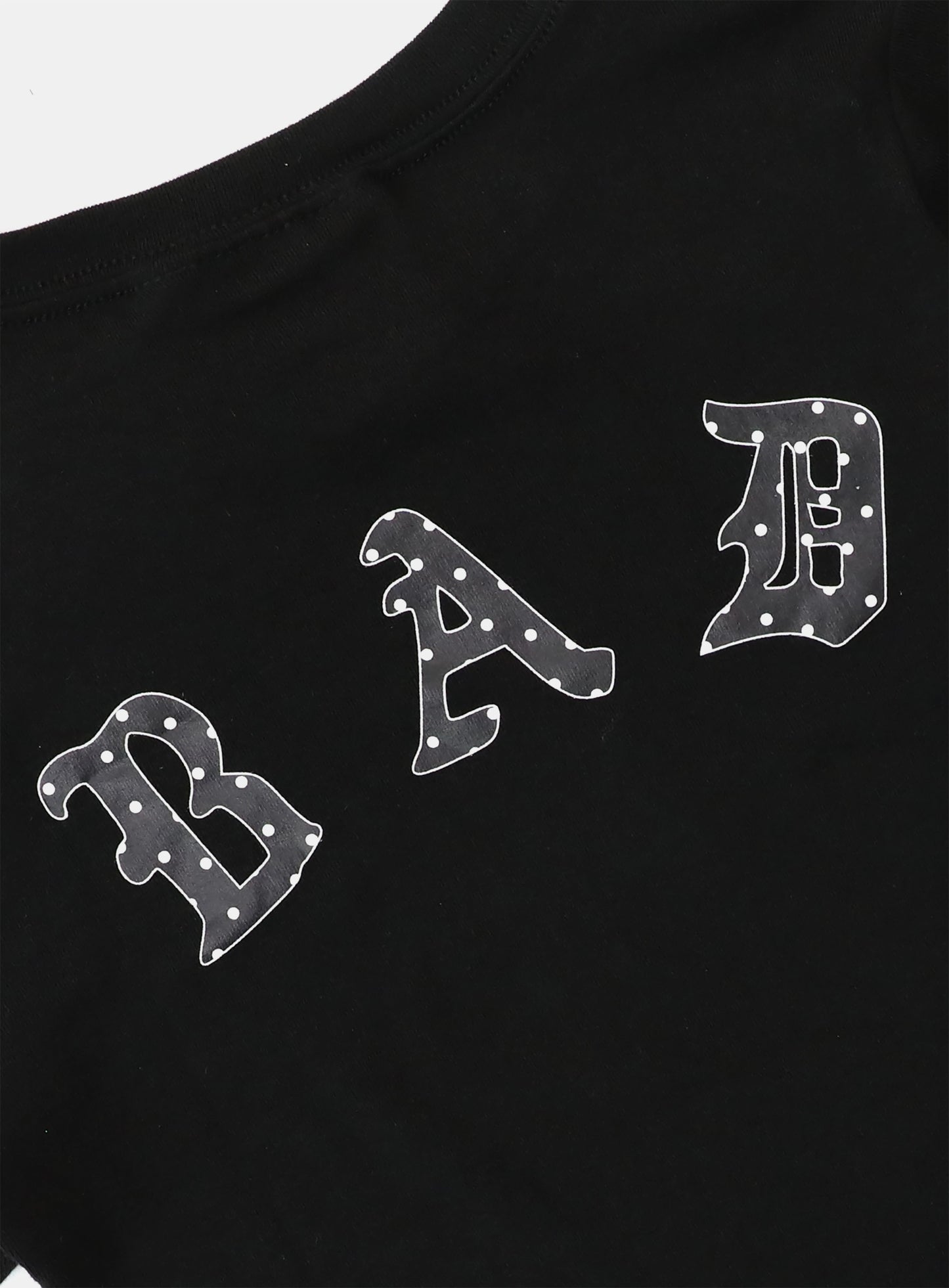 [w-tee25-079] Mystic 点状标志 运动衫 T恤 - 黑色
