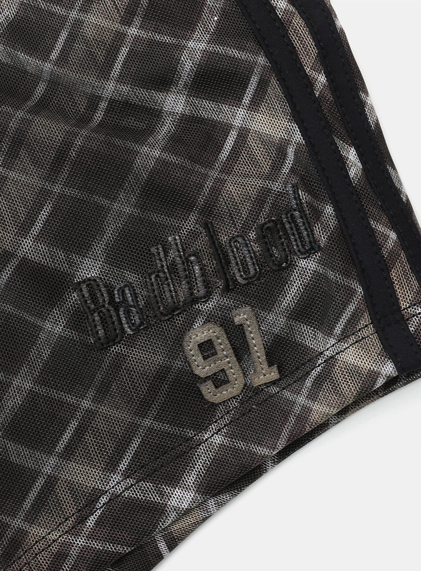 [w-srt25-010] 复古俱乐部平角短裤 - 棕色格纹