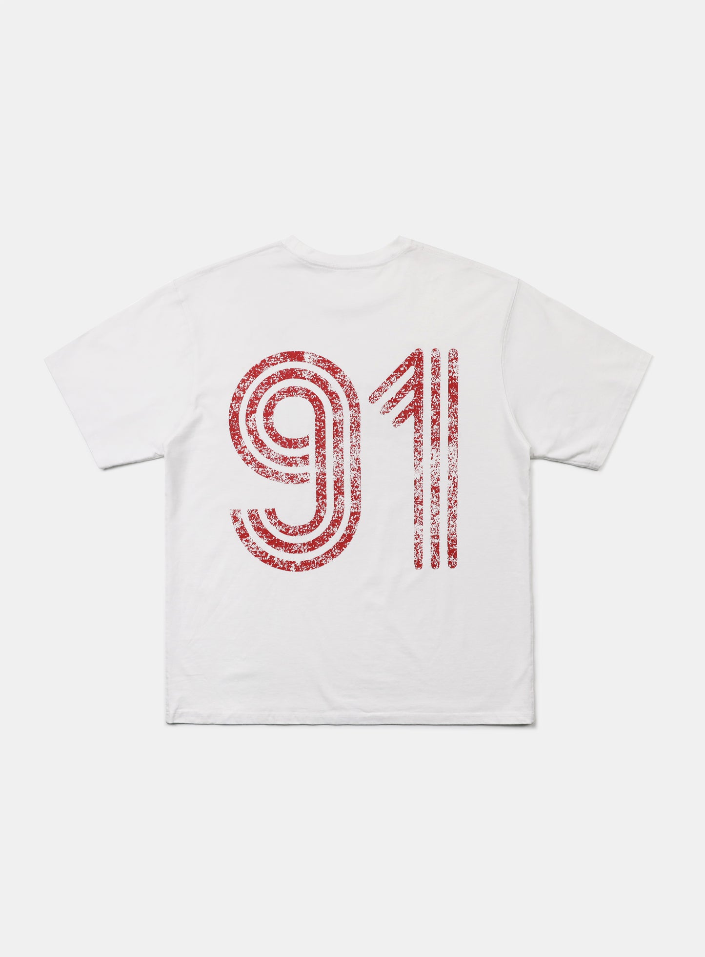 [w-tee24-111] Sun Faded 2 1/2 T 恤 - 白色