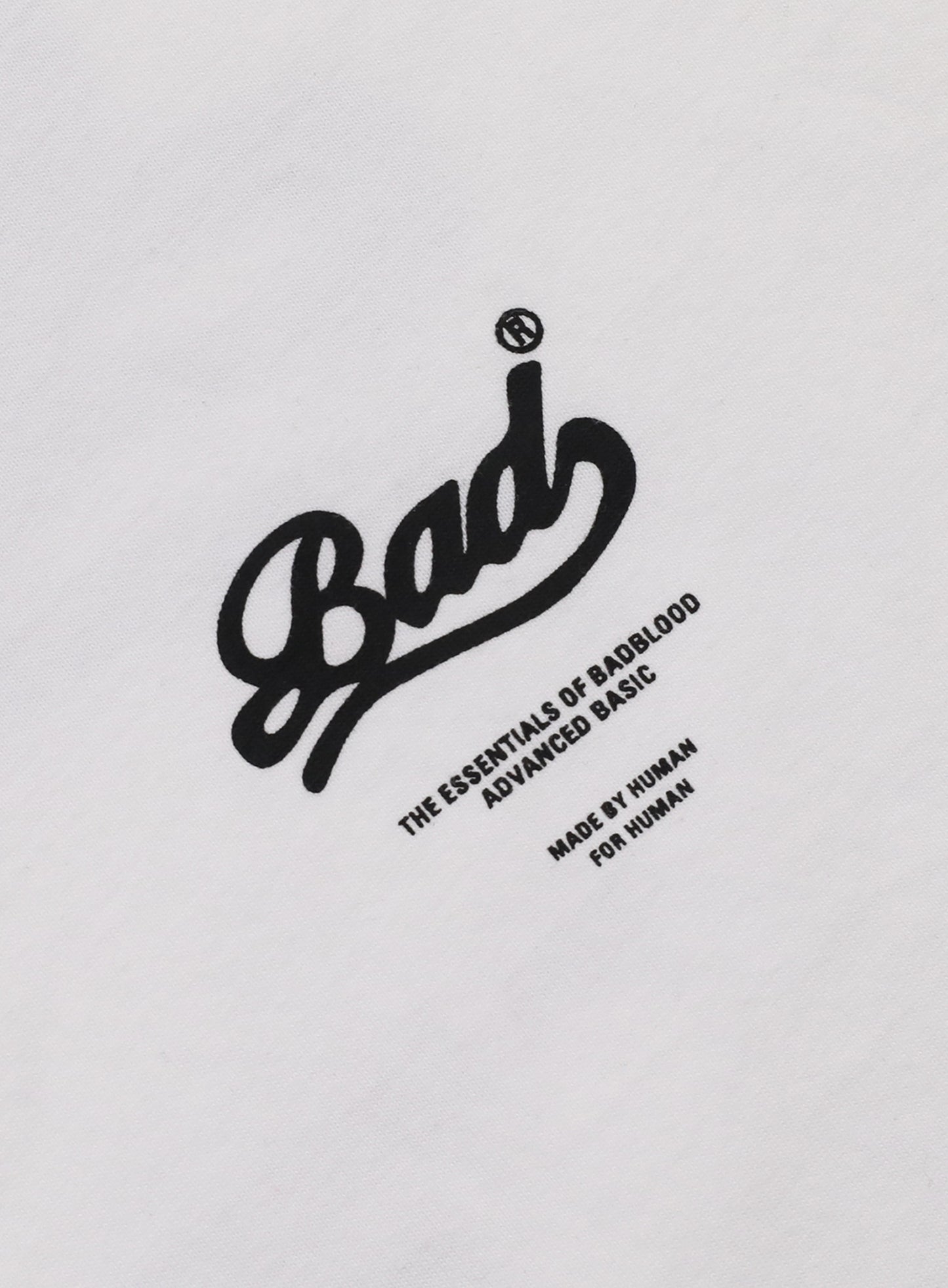 [w-tee24-033] BAD T恤 - 白色