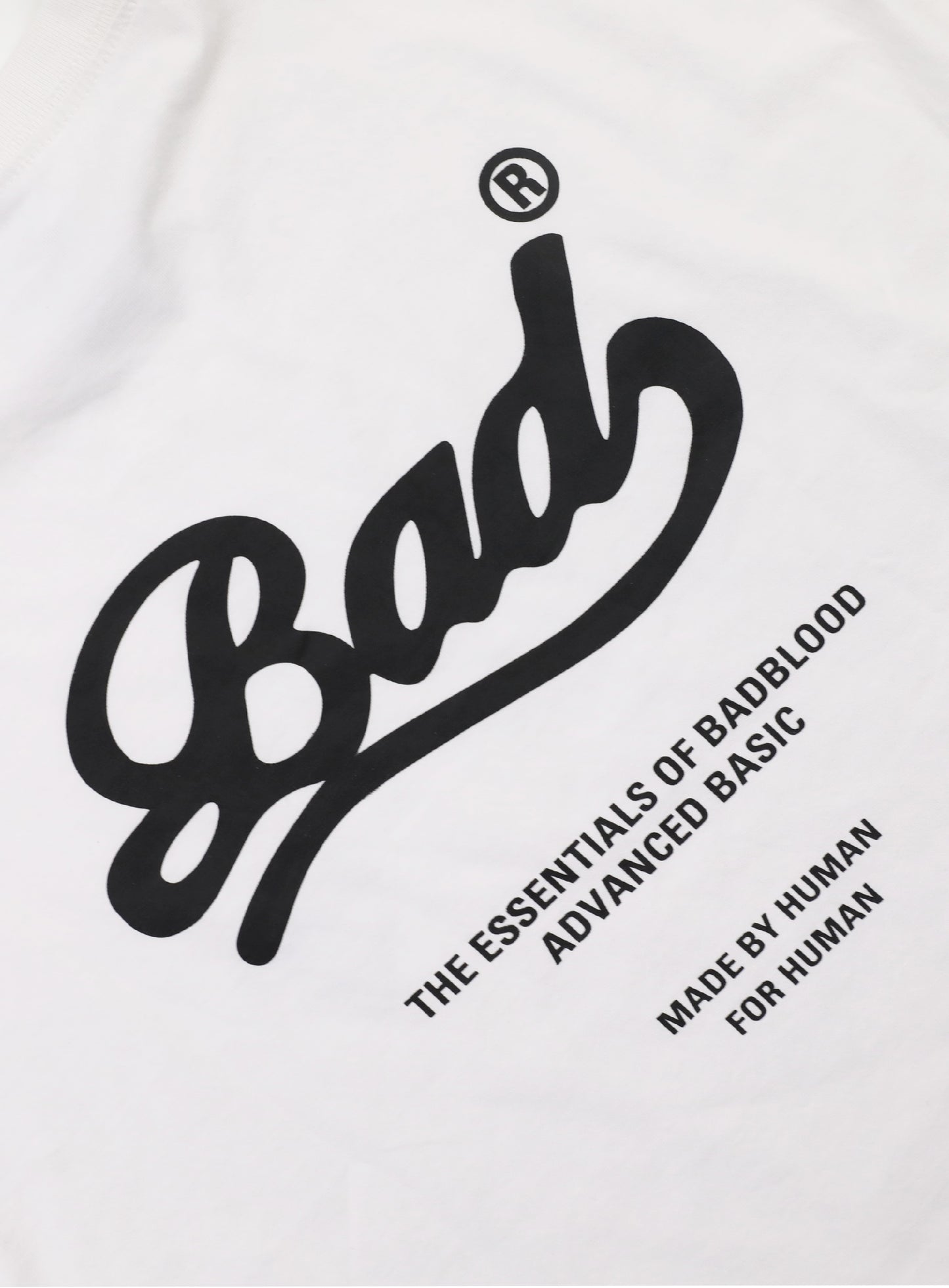 [w-tee24-033] BAD T恤 - 白色
