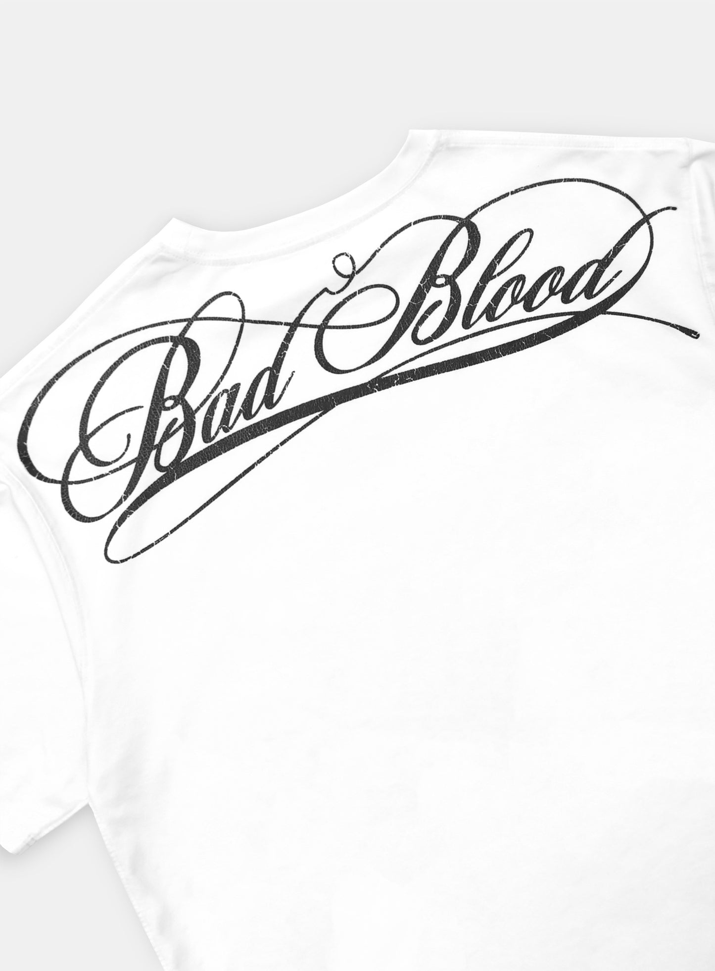 [w-tee25-034] 暗黑经典Logo T恤 - 白色