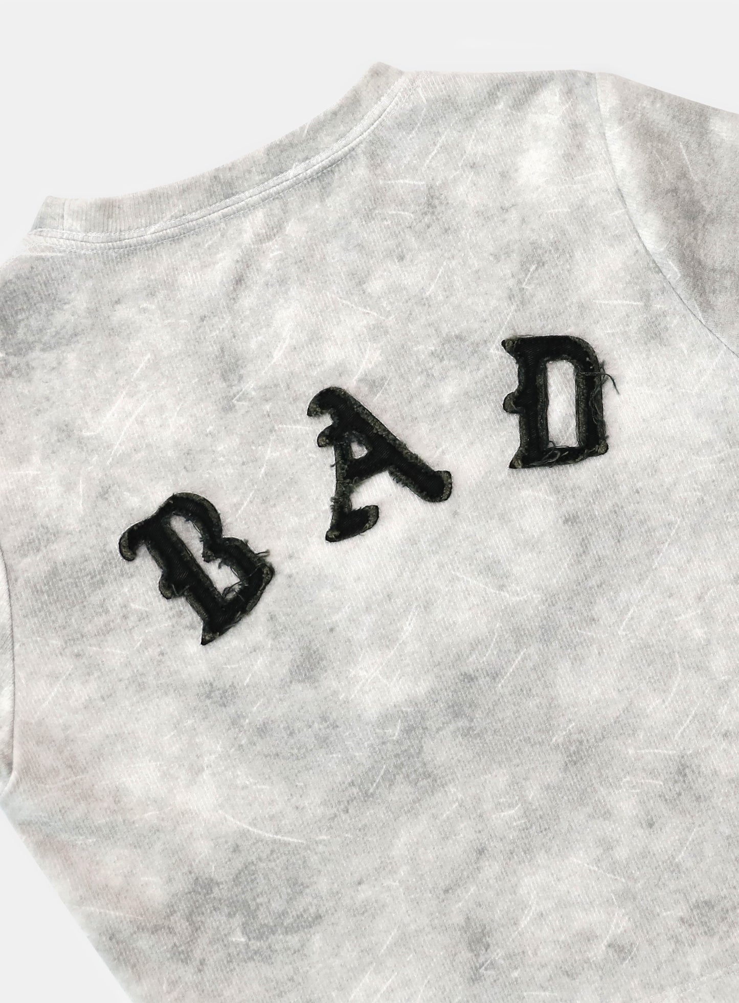 [w-tee25-031] Lion Patch 短袖修身版 - 水洗白