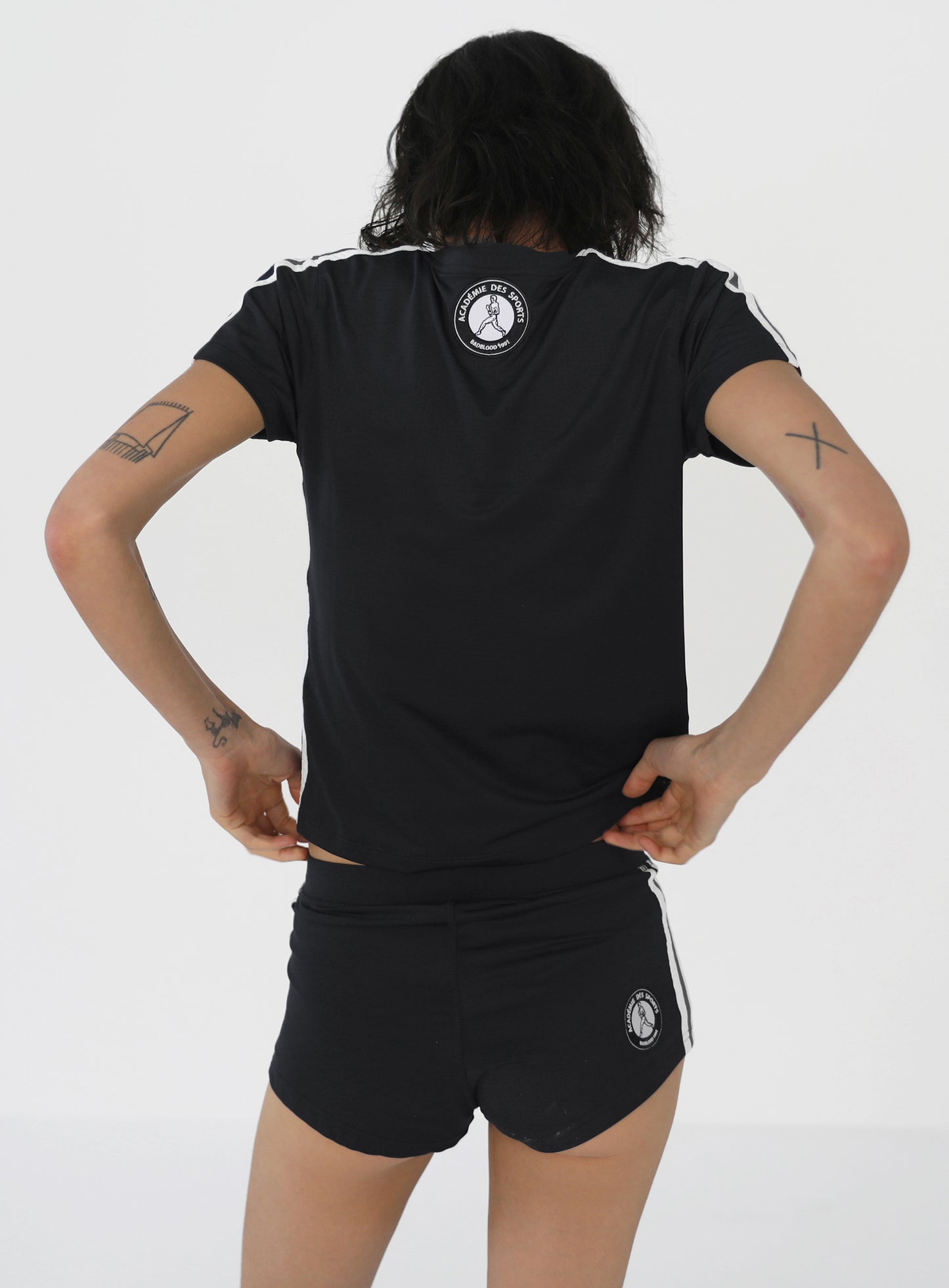 [w-srt24-026] ADS 复古平角短裤 - 黑色