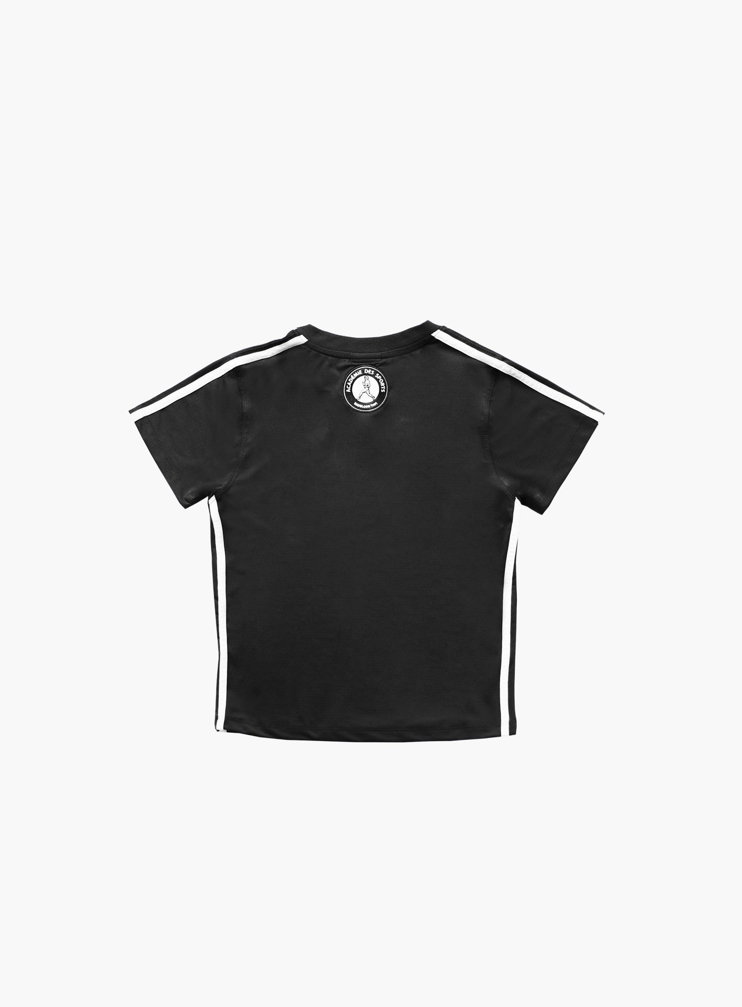 [w-tee24-029] ADS 复古 V 领短袖修身款 - 黑色