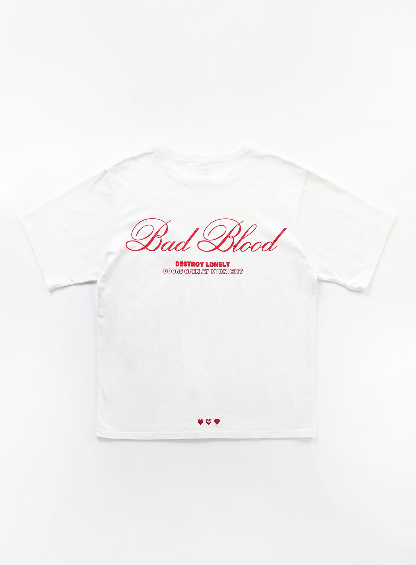 [w-tee24-063] 经典徽标宽松 T 恤 - 白色