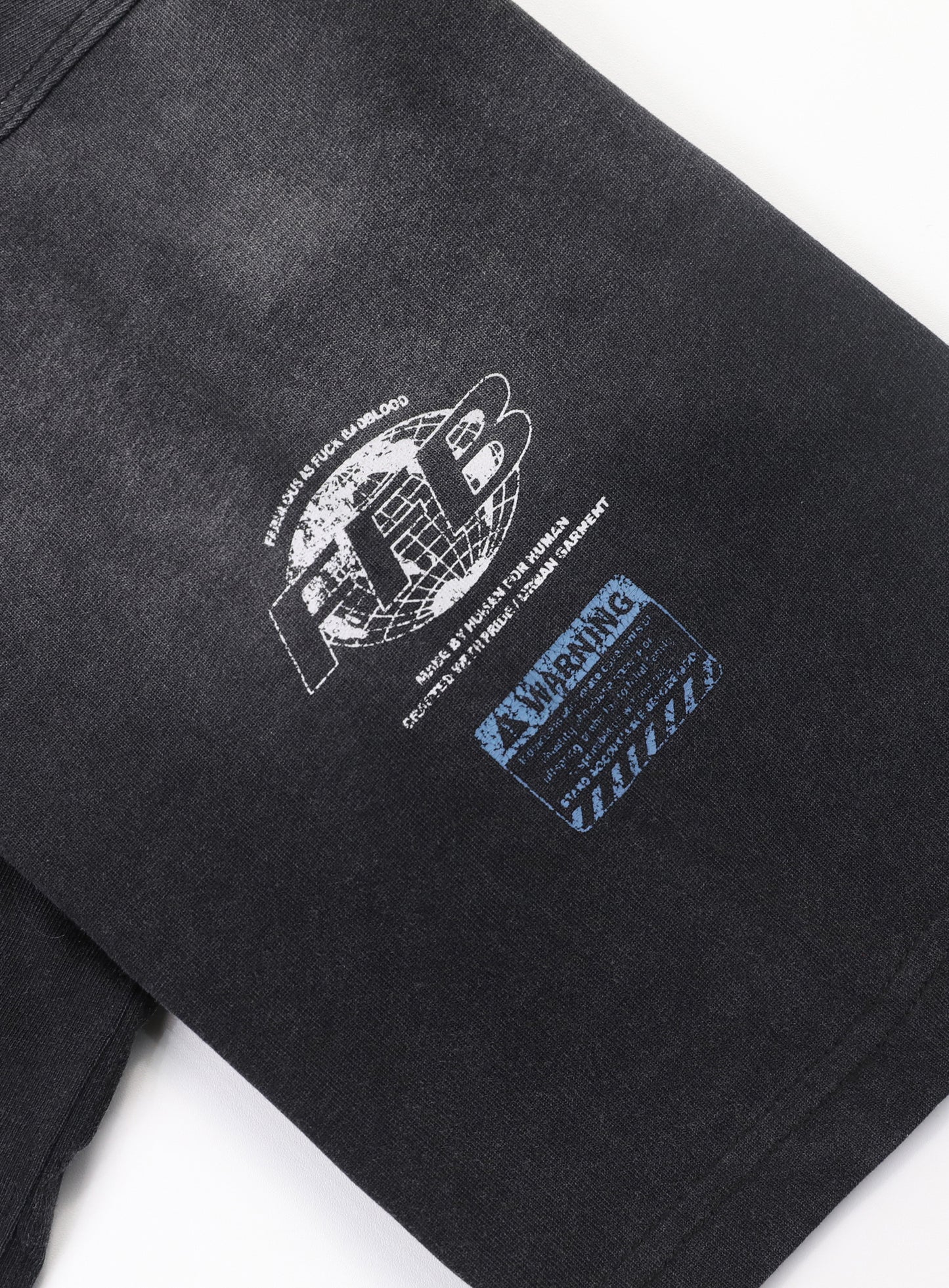 [w-tee24-036] F2 旧效果 T 恤 - 黑色/蓝色