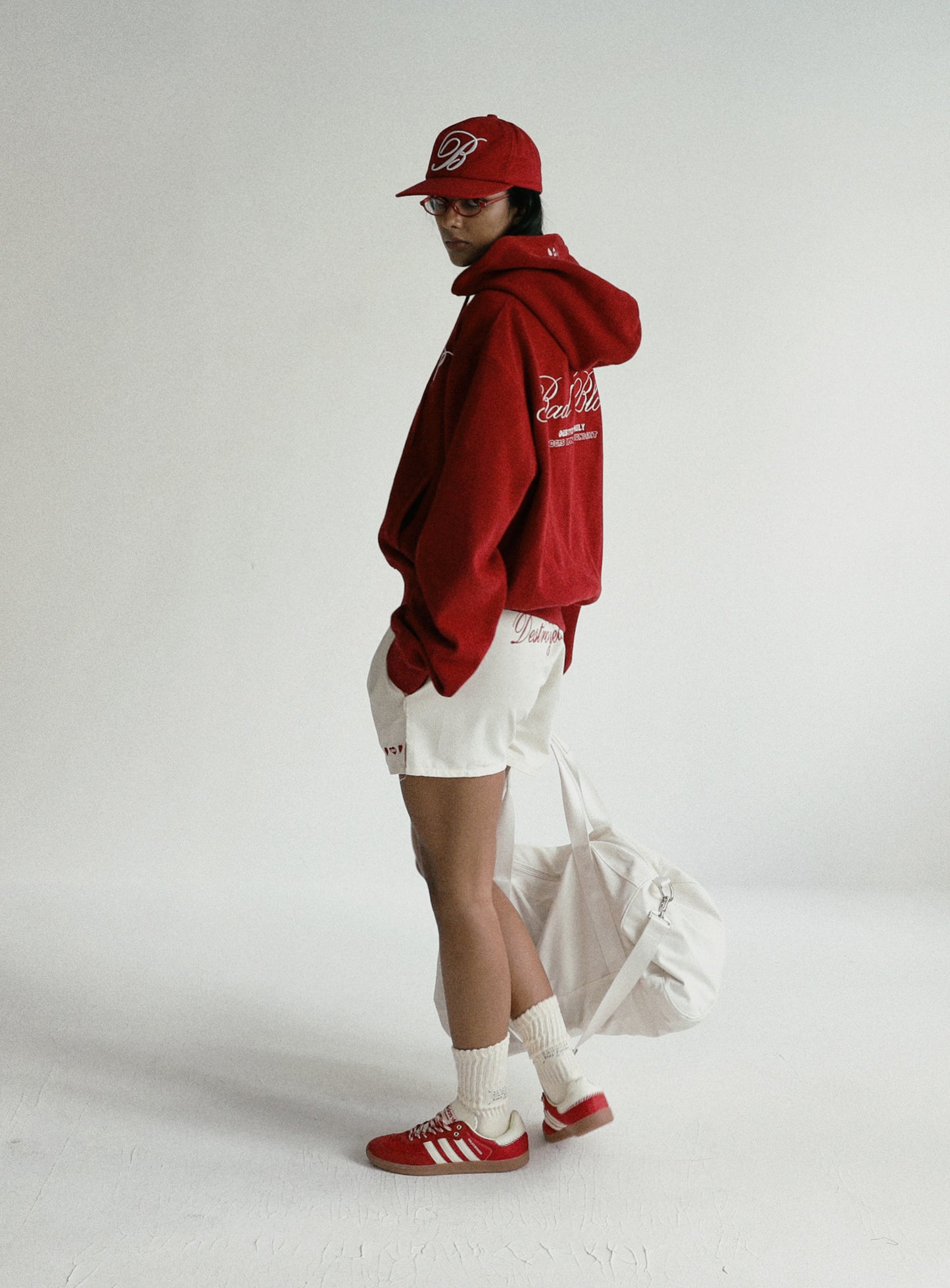 [w-srt24-051] 破烂孤独平角短裤 - 奶油色