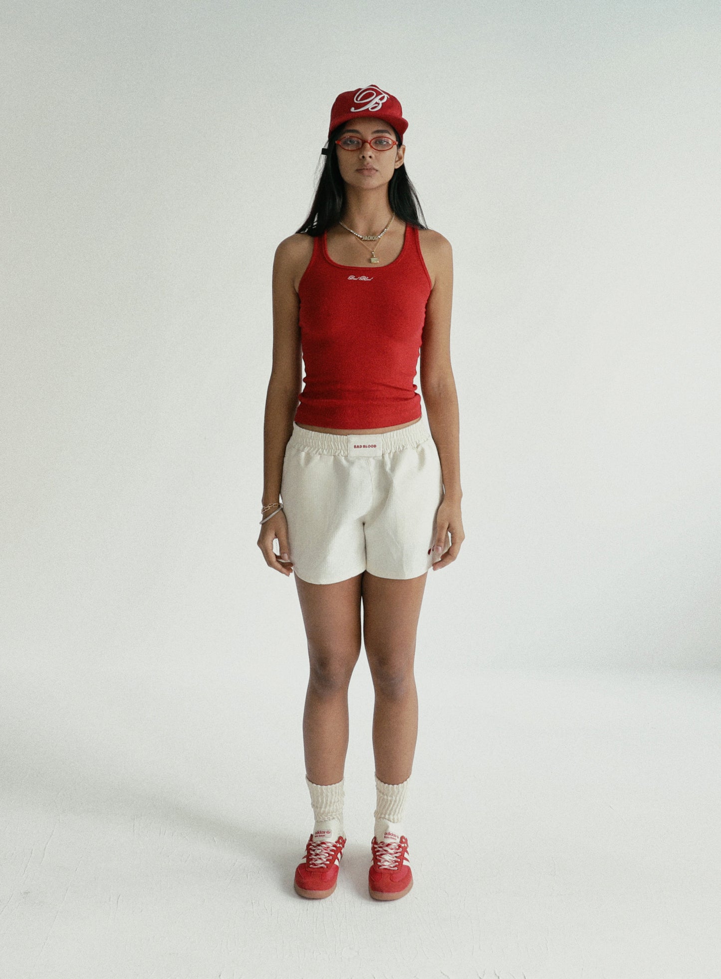 [w-srt24-051] 破烂孤独平角短裤 - 奶油色