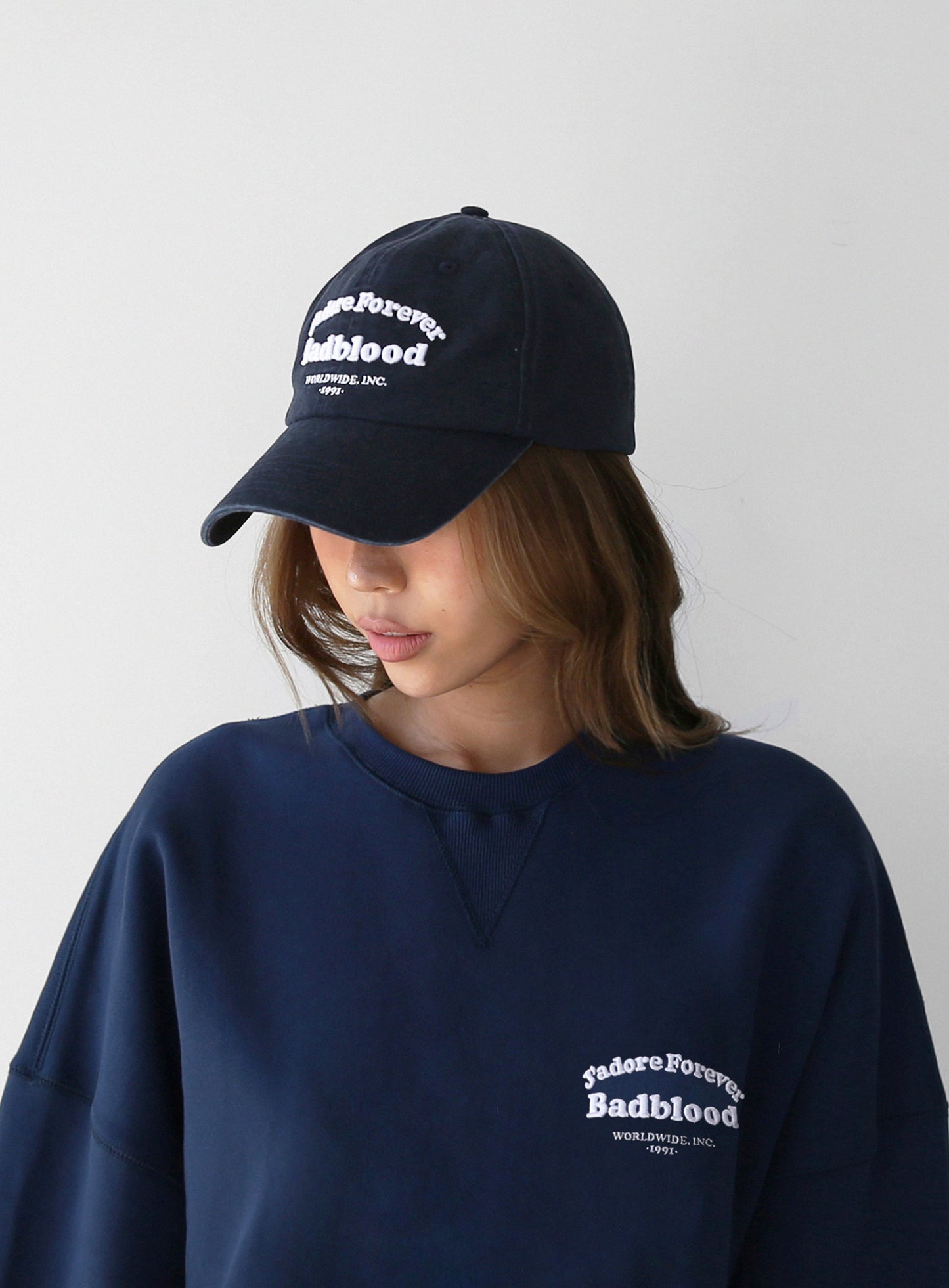 [at-hat22-002] Cloud Logo 棒球帽 - 藏青色