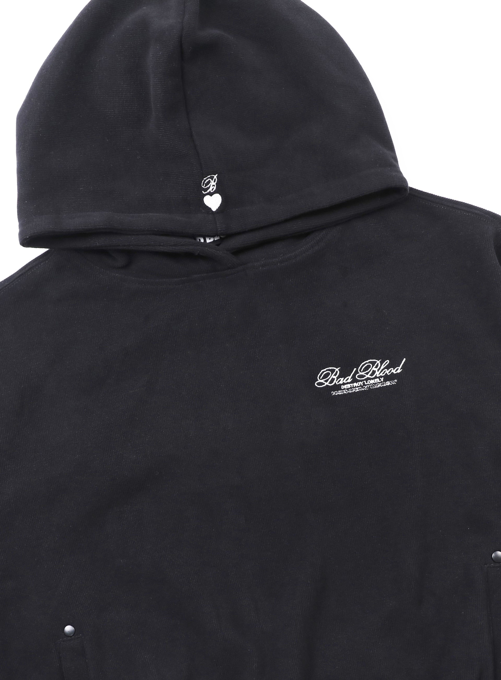 w-hde24-031] Classic Logo Hoodie - Black – BADBLOOD