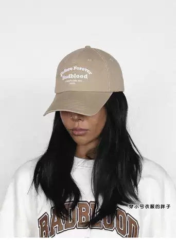 [at-hat22-013] Cloud Logo 棒球帽 - 卡其色
