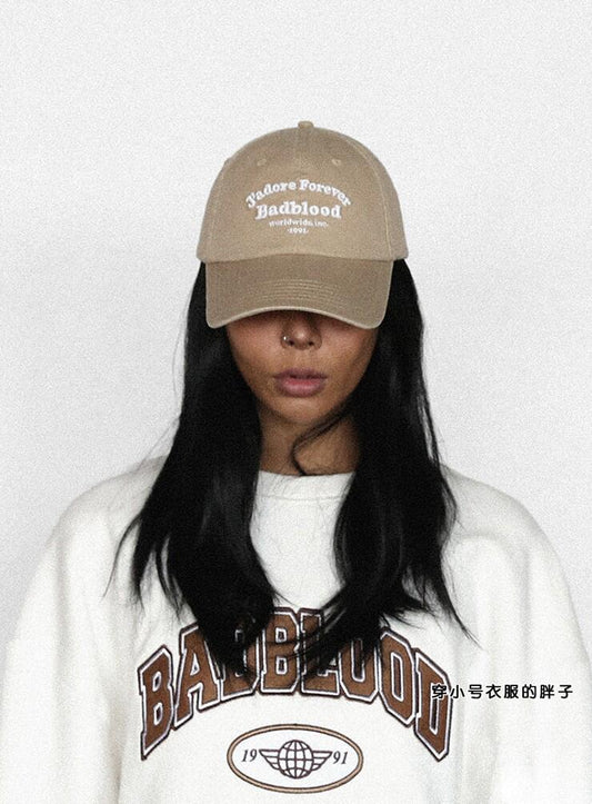 [at-hat22-013] Cloud Logo 棒球帽 - 卡其色