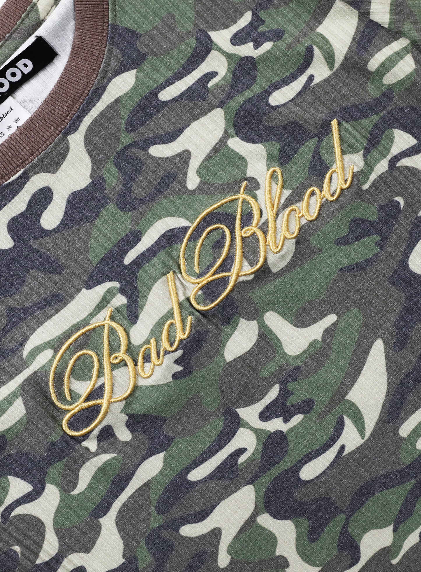 [w-tee24-070] 迷彩短袖修身款 - 军装