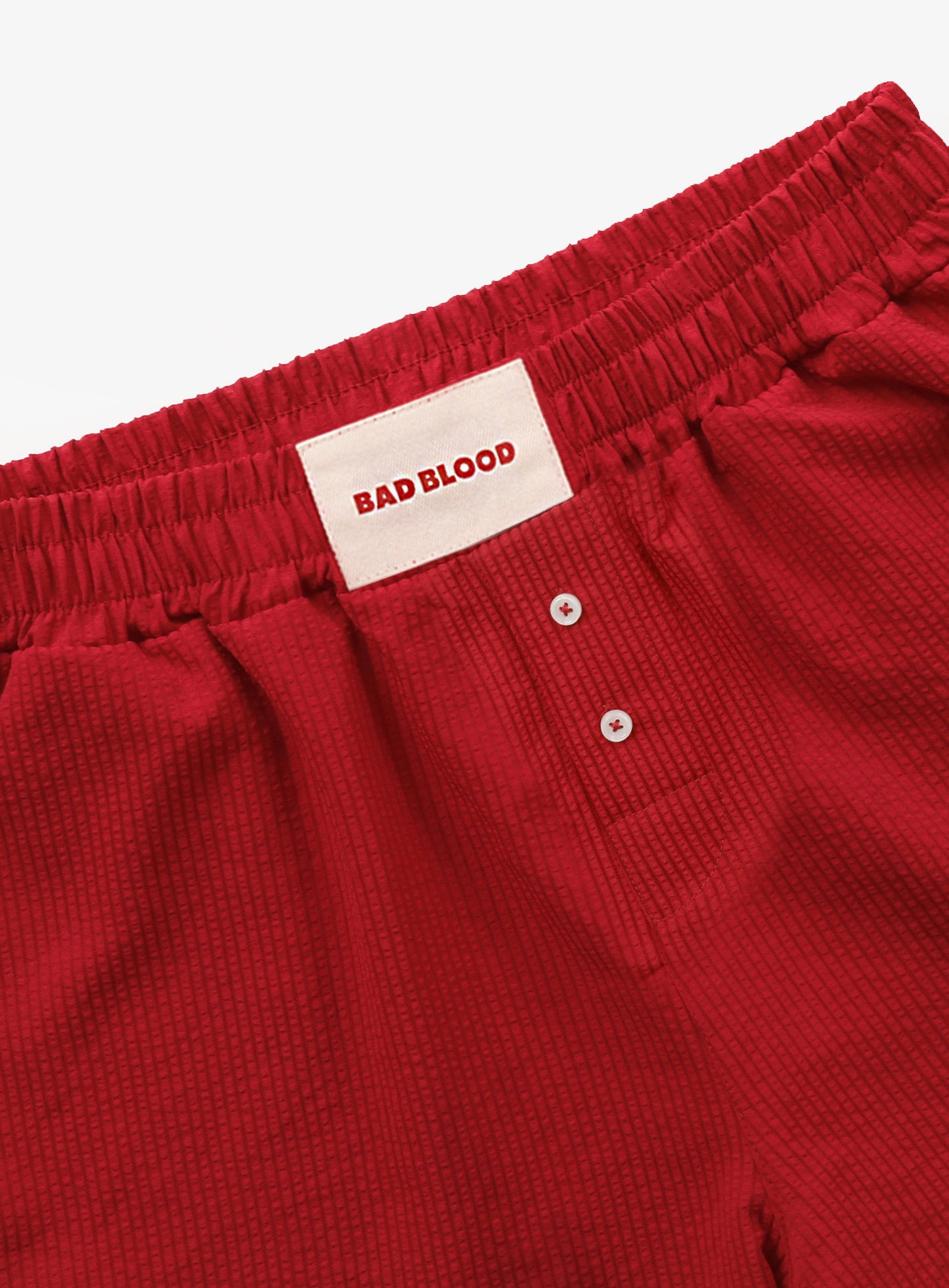 [w-srt24-052] 破烂孤独平角短裤 - 红色