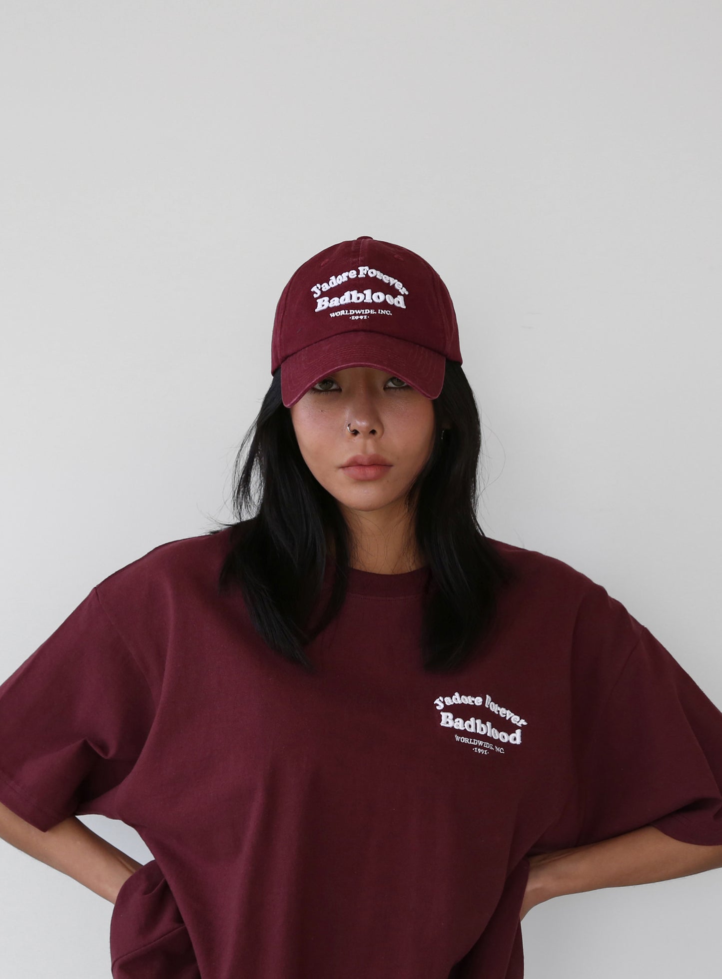 [at-hat21-001]Cloud Logo球帽-勃艮第红