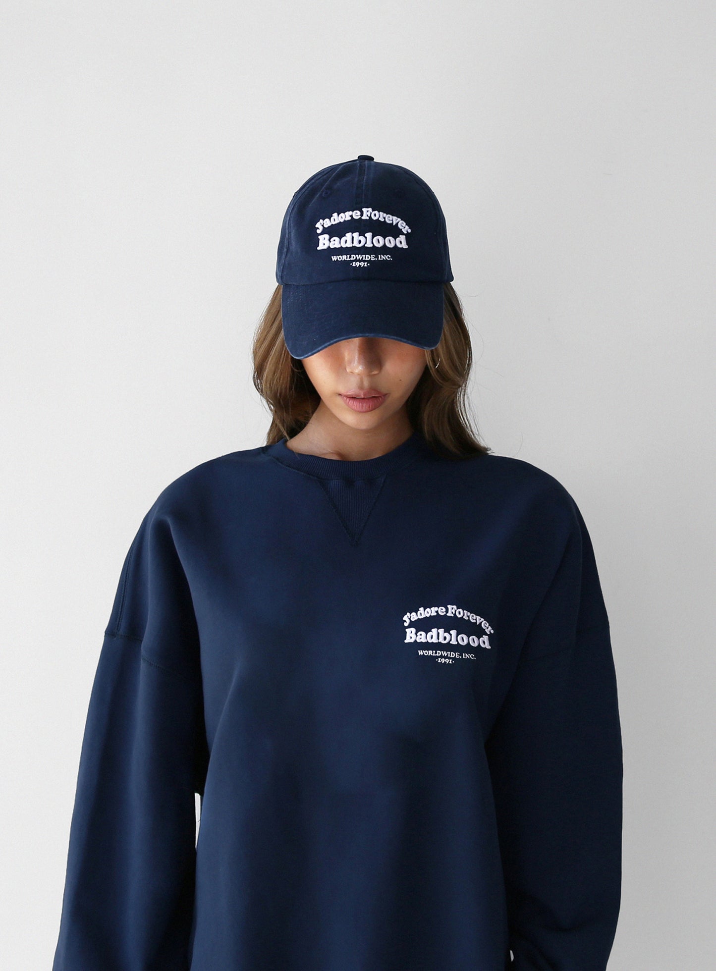 [at-hat22-002] Cloud Logo 棒球帽 - 藏青色